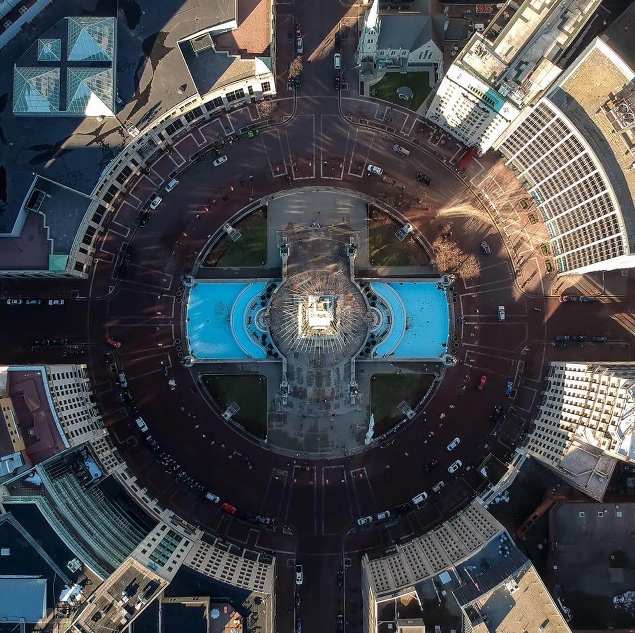 Above the Soldier and Sailors Monument — image 1
